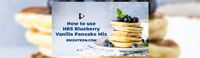 How to use HRS Blueberry Vanilla Pancake Mix