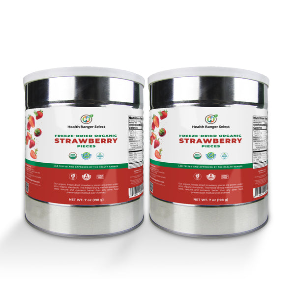 Freeze-Dried Organic Strawberry Pieces & Whole Raspberries