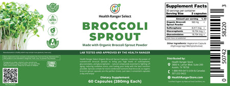 Broccoli Sprouts - 60 capsules - with Organic Broccoli Sprout Powder