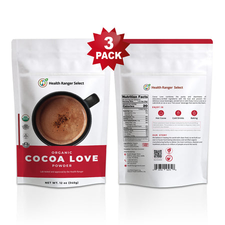 Health Ranger Select Organic Cocoa Love 12oz (3-Pack)