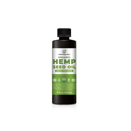 Organic Hemp Seed Oil - Cold-Pressed 16 fl oz (473ml) (3-Pack)