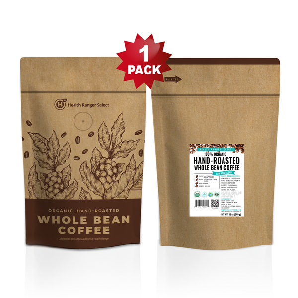 100% Organic Hand-Roasted Whole Bean Coffee (Low Acid Blend)