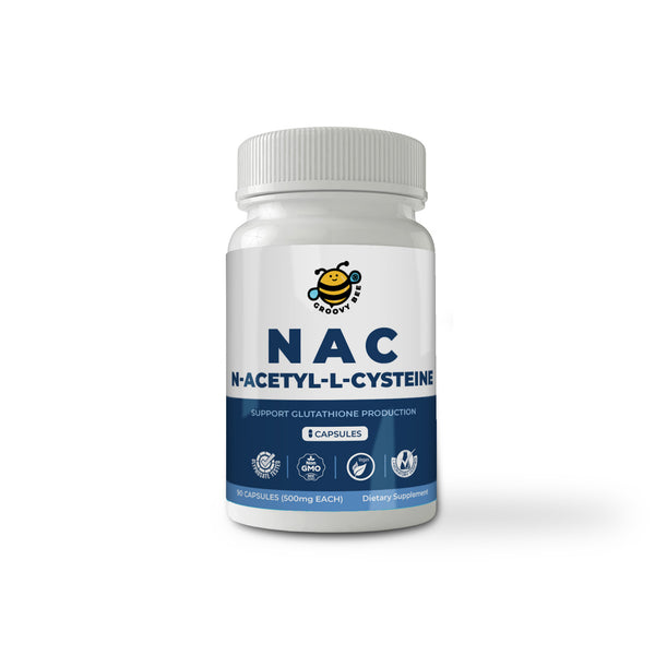 Groove Bee® NAC (N-Acetyl-L-Cysteine) 500mg 90 Caps