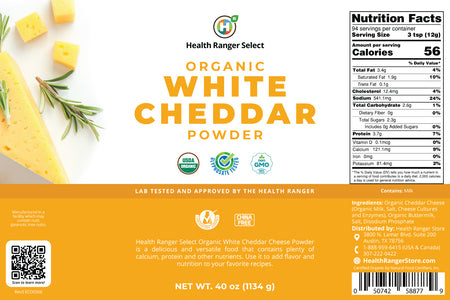 Organic White Cheddar Powder (40 oz, 1134g) #10 Can (2-Pack)