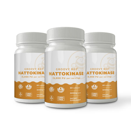 Nattokinase (5,000 FU per Serving) 60 Capsules (500mg Each) (3-Pack)