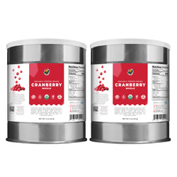 Organic Freeze-Dried Cranberry Whole (5 oz, 141g) #10 Can (2-Pack)