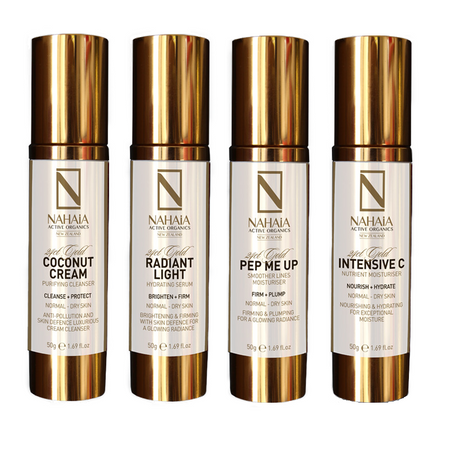 24KT GOLD SKINCARE ANTI-AGEING 4 BUNDLE - FULL SIZE 1.76oz each