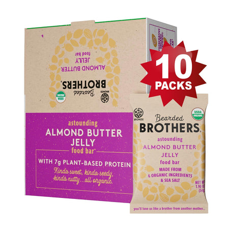 Regenerative Organic Certified® Almond Butter Jelly Bars (10-Pack)