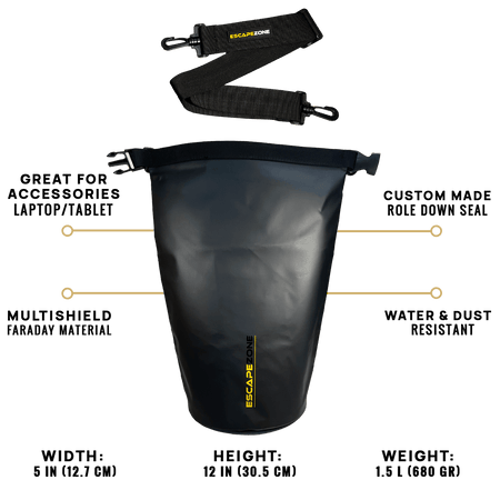 EscapeZone Faraday Dry Bag – 10 Liter